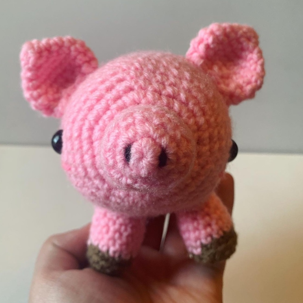 Made to order💖Pig plush handmade crochet - Picture 8 of 10